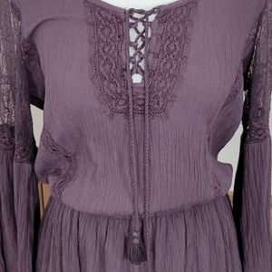 American Eagle Purple Boho Dress